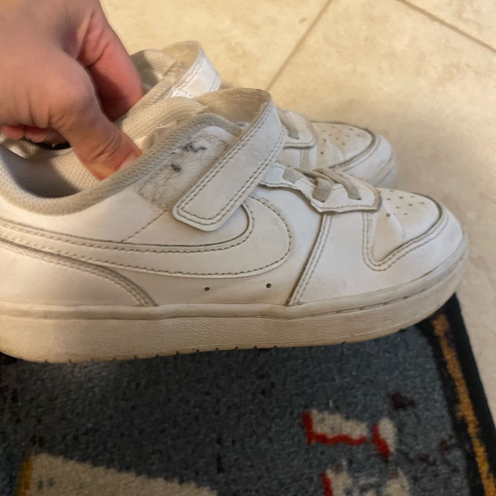 Kids White Nike Sneakers